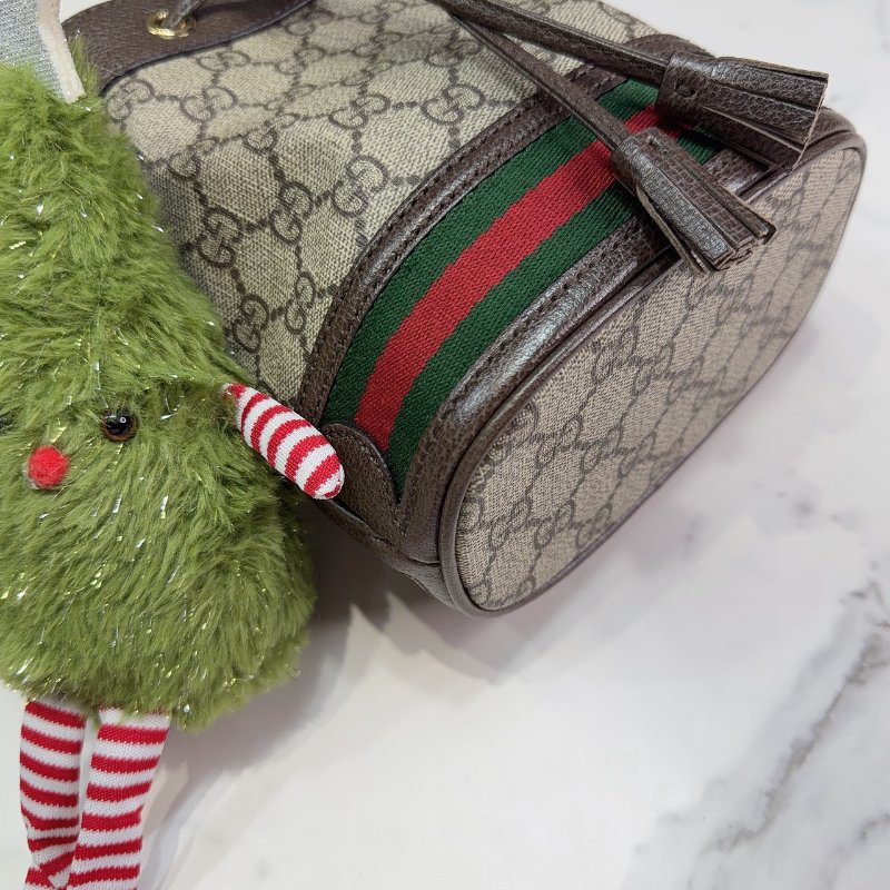 GUCCI Ophidia GG 迷你水桶包-7