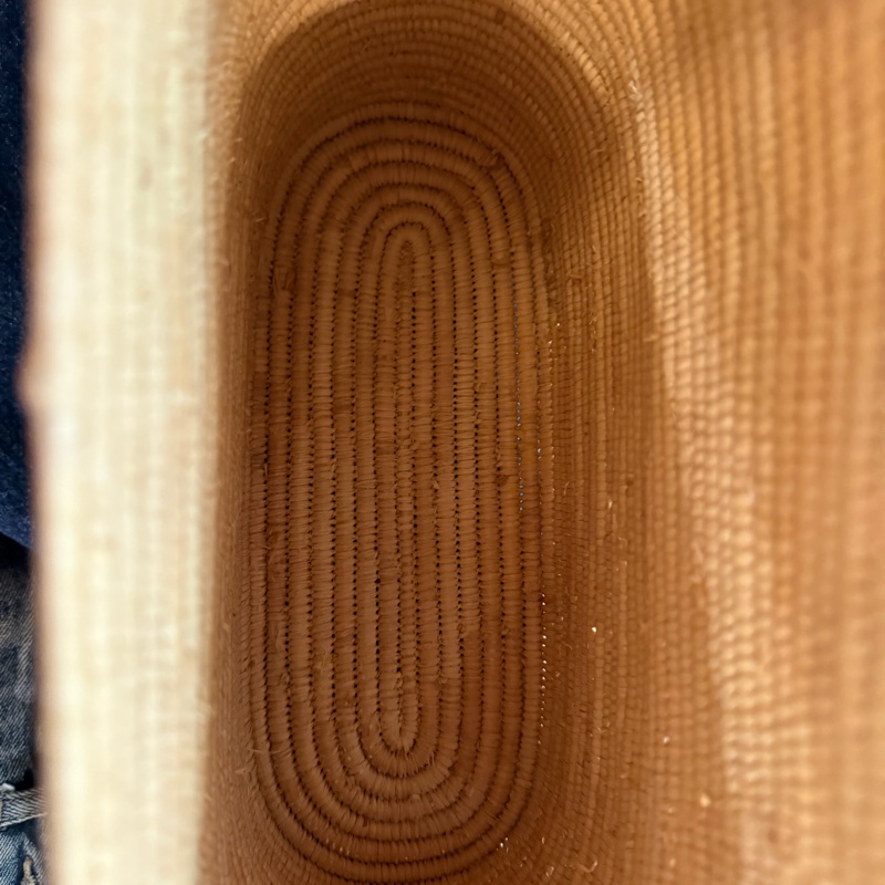 Loewe草編肩背包/手提包  夏天必備 誠可議價-3