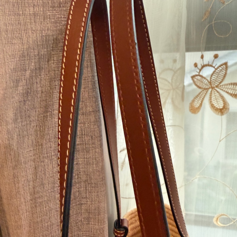 Loewe草編肩背包/手提包  夏天必備 誠可議價-6