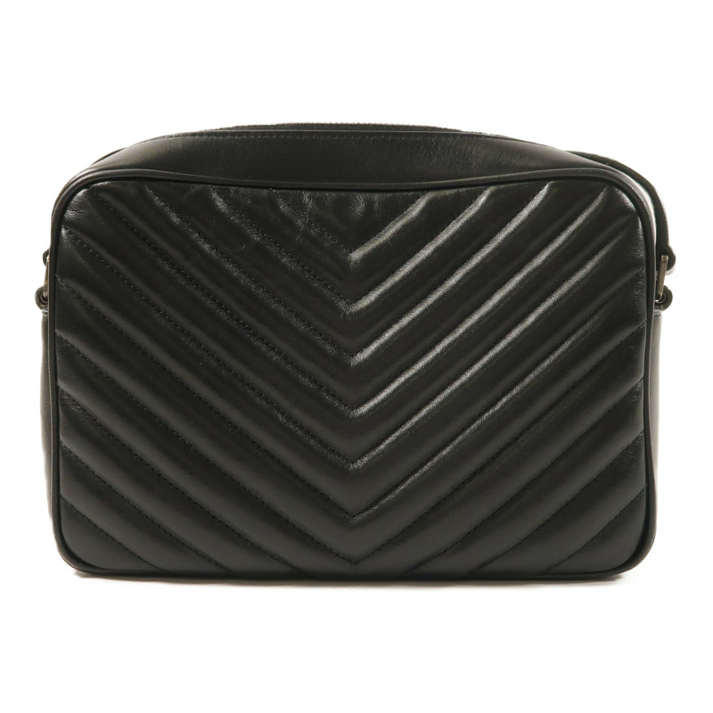 SAINT LAURENT 牛皮皮革Lou Camera Bag銀扣肩背袋-1