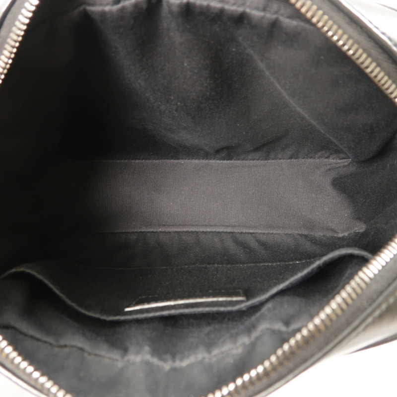 SAINT LAURENT 牛皮皮革Lou Camera Bag銀扣肩背袋-4