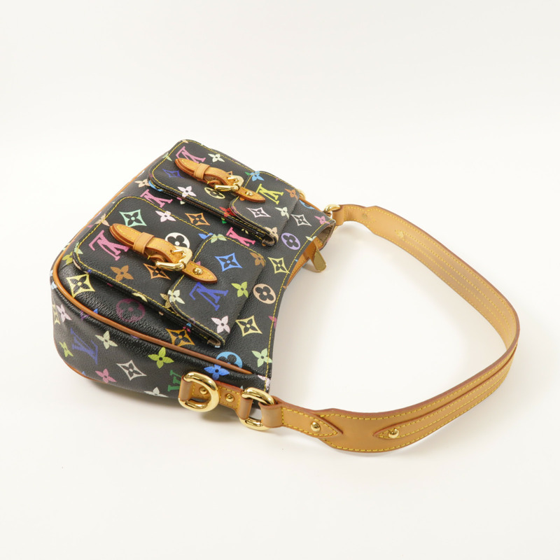 LOUIS VUITTON Monogram Multicolore Lodge PM金扣肩背袋-7
