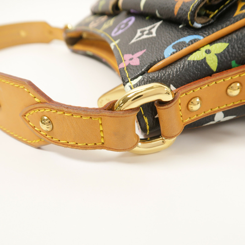 LOUIS VUITTON Monogram Multicolore Lodge PM金扣肩背袋-13