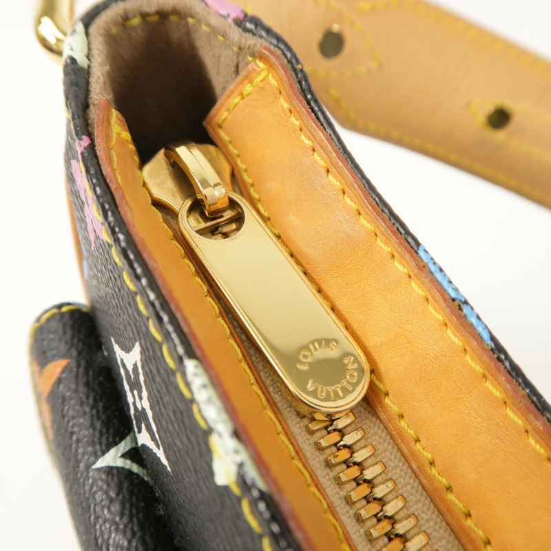 LOUIS VUITTON Monogram Multicolore Lodge PM金扣肩背袋-15