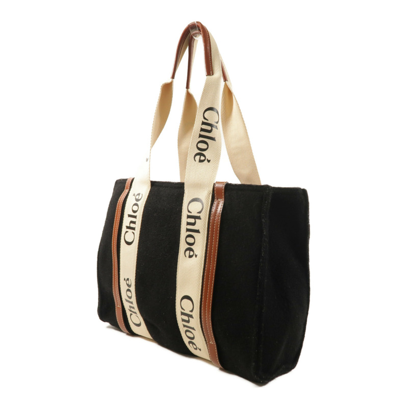 Chloe 羊毛Woody Tote Bag金扣手挽袋-2