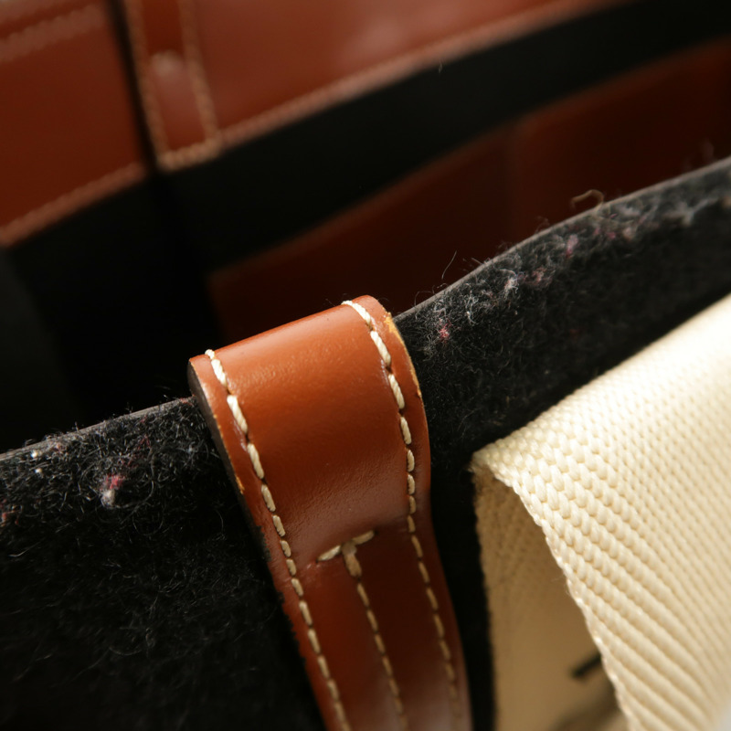 Chloe 羊毛Woody Tote Bag金扣手挽袋-16