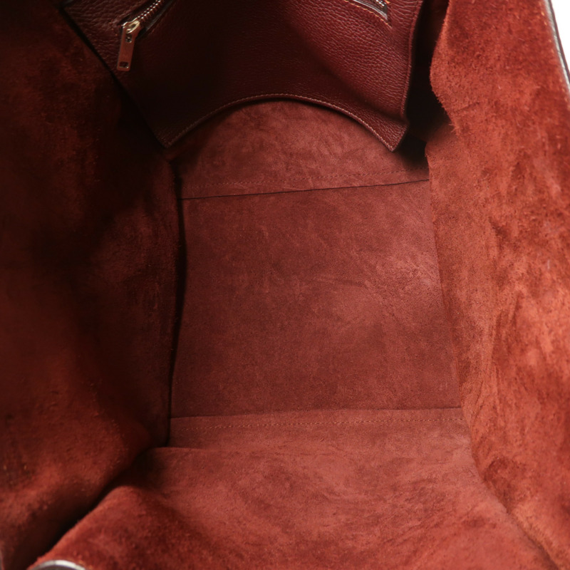 CELINE 牛皮皮革Small Big Bag銀扣手挽肩背兩用袋-4