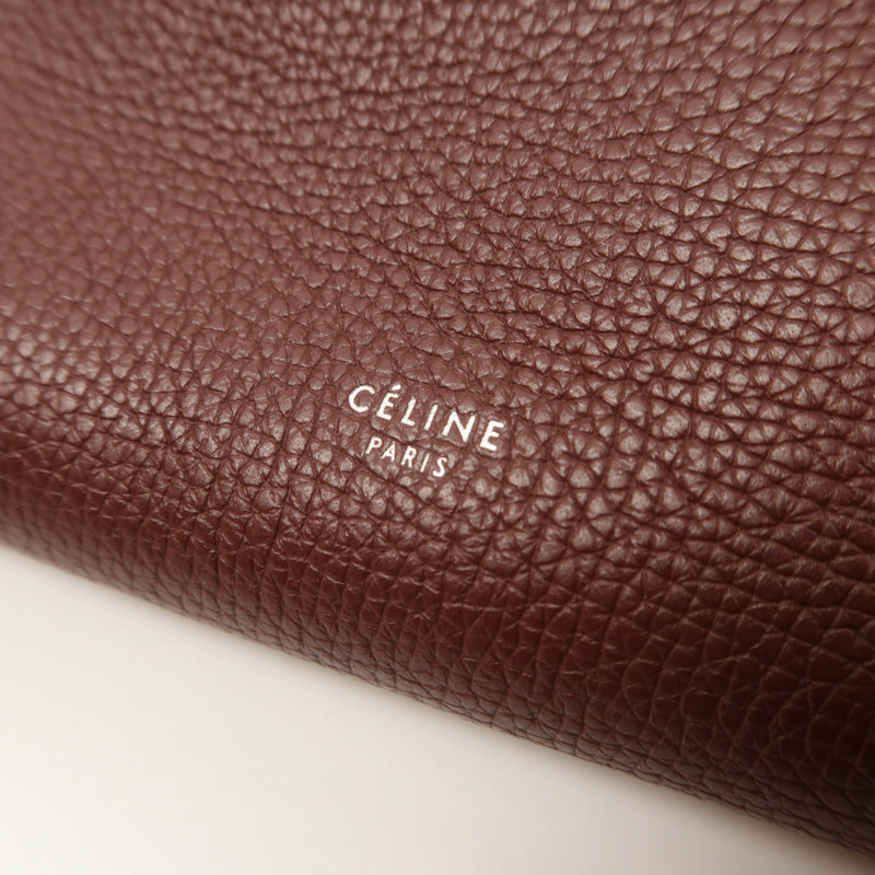 CELINE 牛皮皮革Small Big Bag銀扣手挽肩背兩用袋-5
