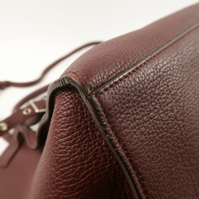 CELINE 牛皮皮革Small Big Bag銀扣手挽肩背兩用袋-9