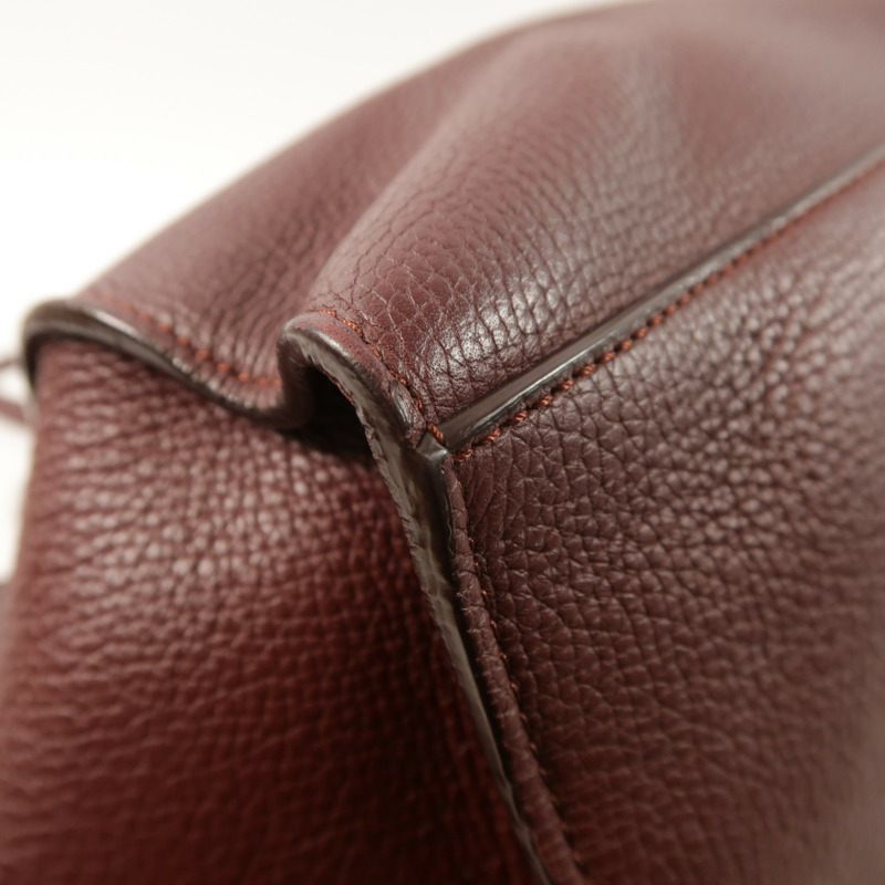 CELINE 牛皮皮革Small Big Bag銀扣手挽肩背兩用袋-11