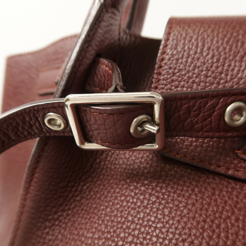 CELINE 牛皮皮革Small Big Bag銀扣手挽肩背兩用袋-13