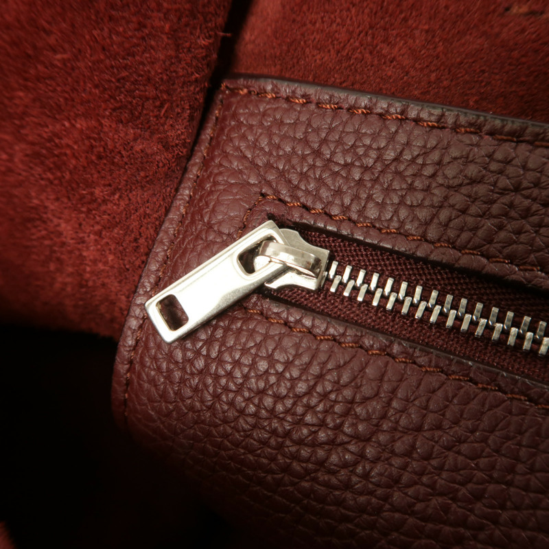 CELINE 牛皮皮革Small Big Bag銀扣手挽肩背兩用袋-15