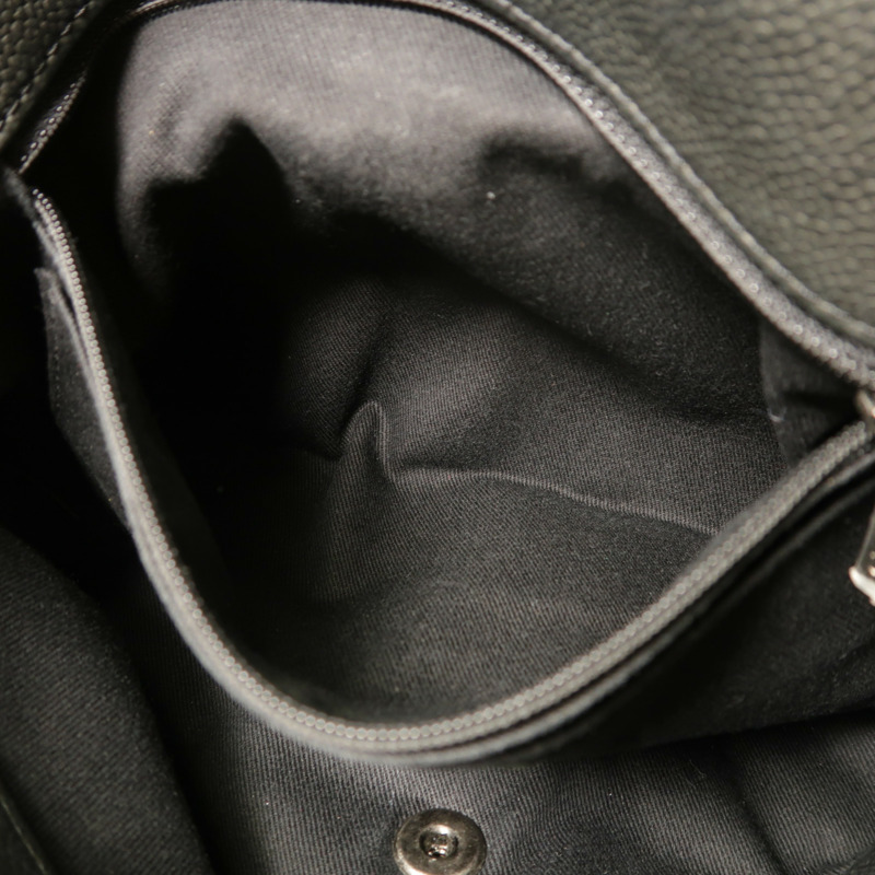 CHANEL 牛皮皮革Chain Shoulder銀扣鏈帶肩背袋-5