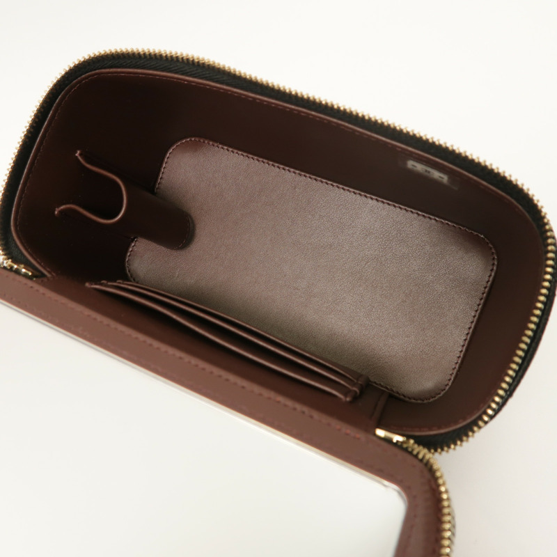 CHANEL 牛皮皮革Vanity Case金扣鏈帶肩背袋-4