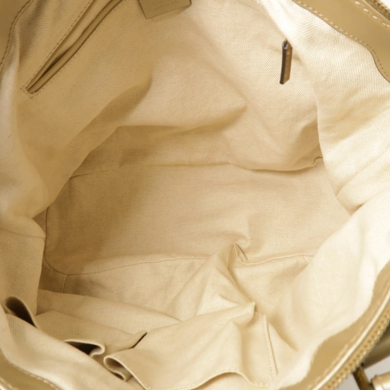 GUCCI 帆布/牛皮皮革2 Way Shoulder金扣手挽肩背兩用袋-4