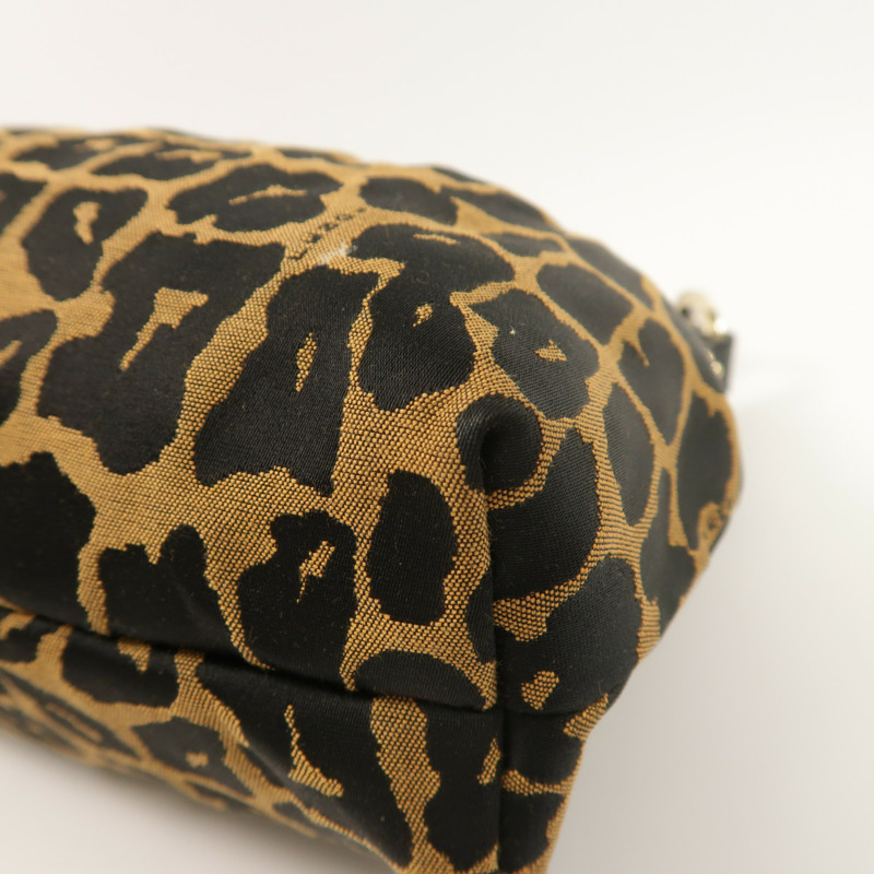 FENDI 帆布Shoulder Bag金扣肩背袋-8