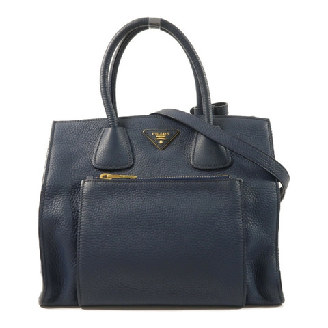 PRADA 牛皮皮革2 Way Shoulder金扣手挽肩背兩用袋