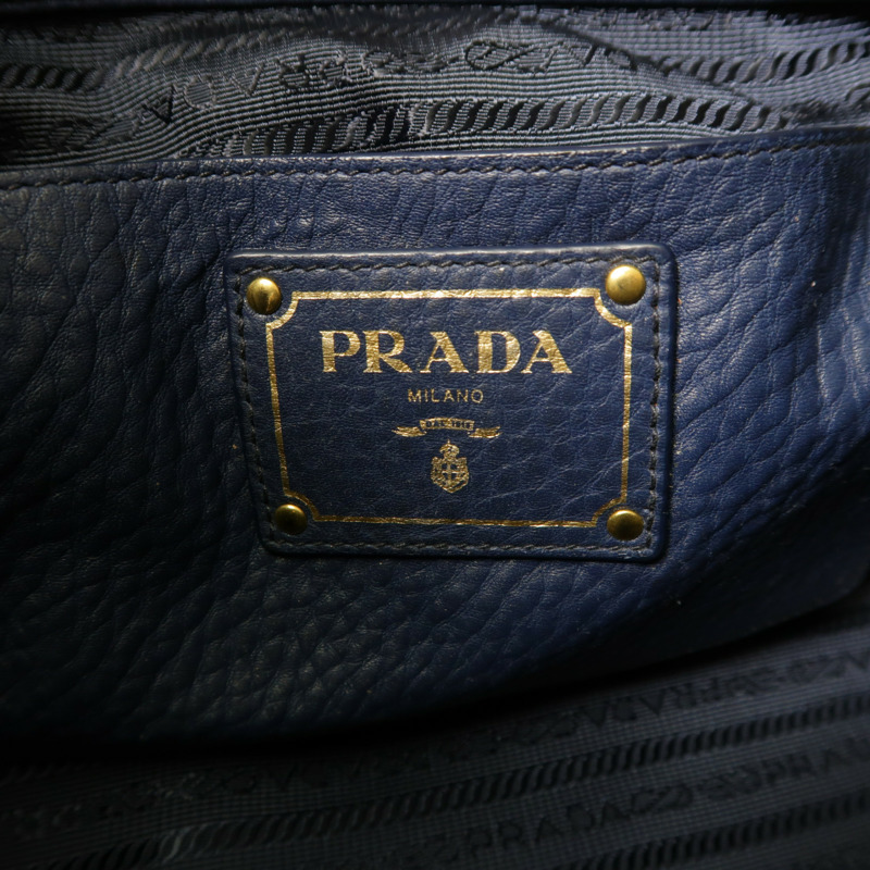PRADA 牛皮皮革2 Way Shoulder金扣手挽肩背兩用袋-5