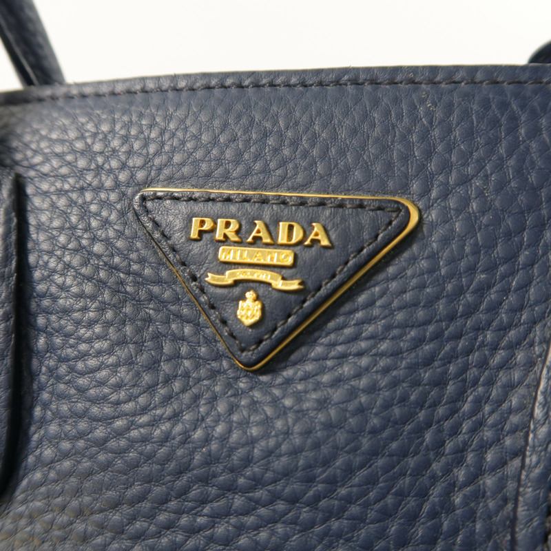 PRADA 牛皮皮革2 Way Shoulder金扣手挽肩背兩用袋-10