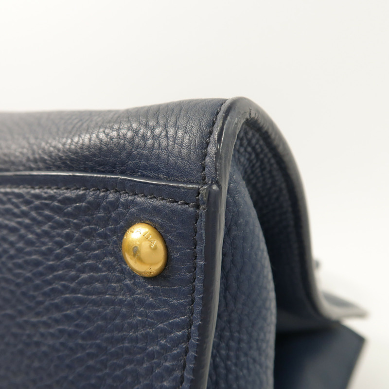 PRADA 牛皮皮革2 Way Shoulder金扣手挽肩背兩用袋-13