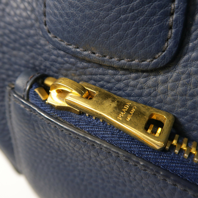 PRADA 牛皮皮革2 Way Shoulder金扣手挽肩背兩用袋-22