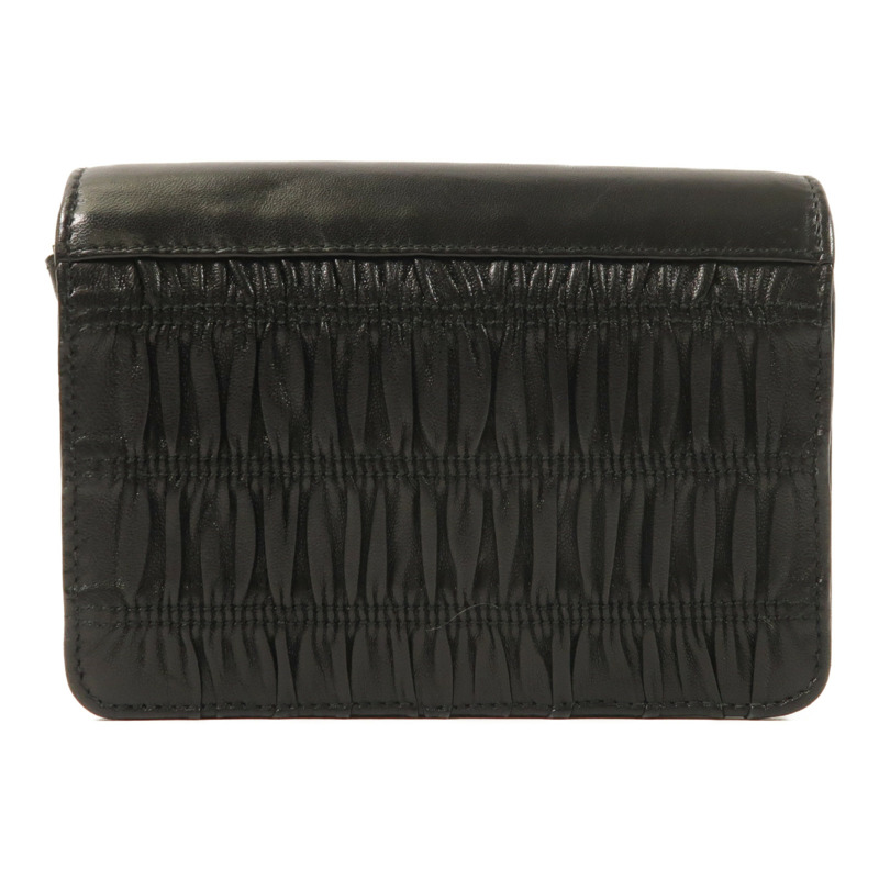 PRADA 牛皮皮革Shoulder銀扣肩背袋-1