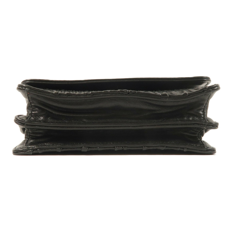 PRADA 牛皮皮革Shoulder銀扣肩背袋-3