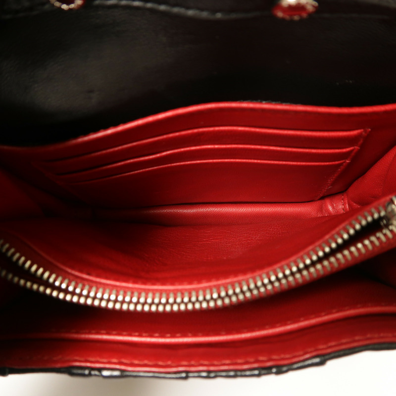 PRADA 牛皮皮革Shoulder銀扣肩背袋-5