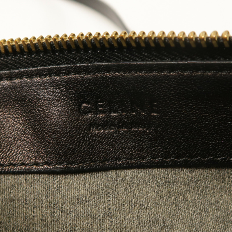 CELINE 羊皮皮革Trio金扣肩背袋-8