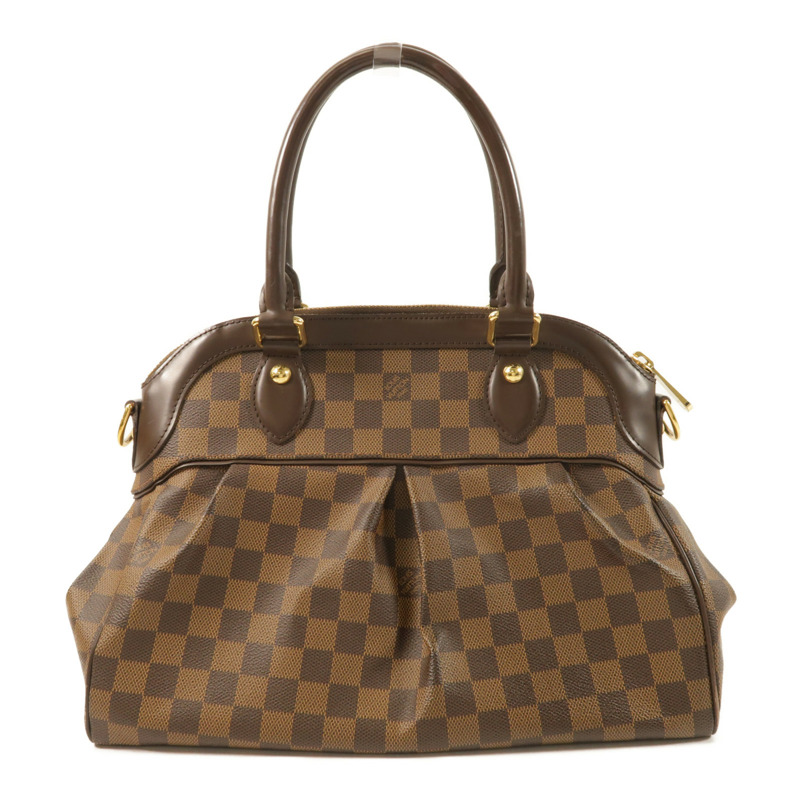 LOUIS VUITTON Damier Trevi PM金扣手挽肩背兩用袋-1