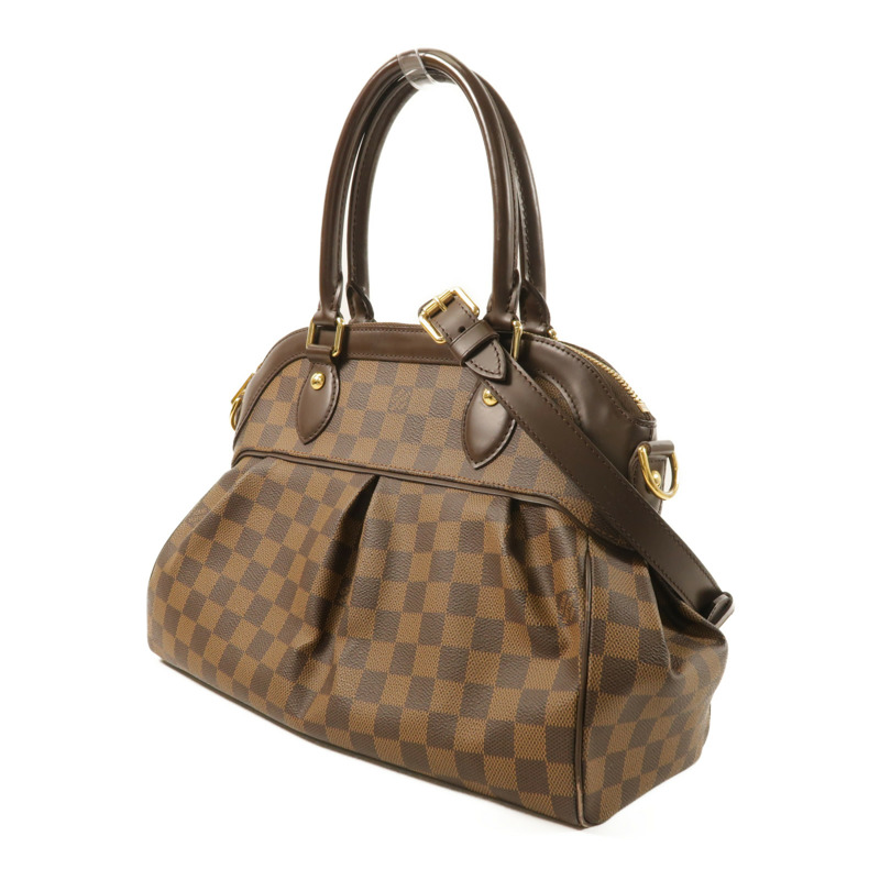 LOUIS VUITTON Damier Trevi PM金扣手挽肩背兩用袋-2