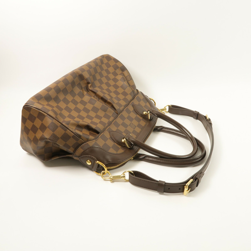 LOUIS VUITTON Damier Trevi PM金扣手挽肩背兩用袋-7