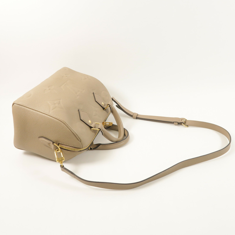 LOUIS VUITTON Monogram Empreinte Speedy Bandouliere 25金扣手挽肩背兩用袋-7