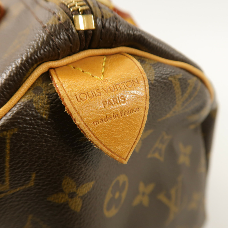 LOUIS VUITTON Monogram Speedy 30金扣手挽袋-6