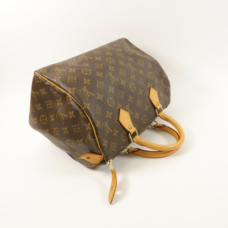 LOUIS VUITTON Monogram Speedy 30金扣手挽袋-8