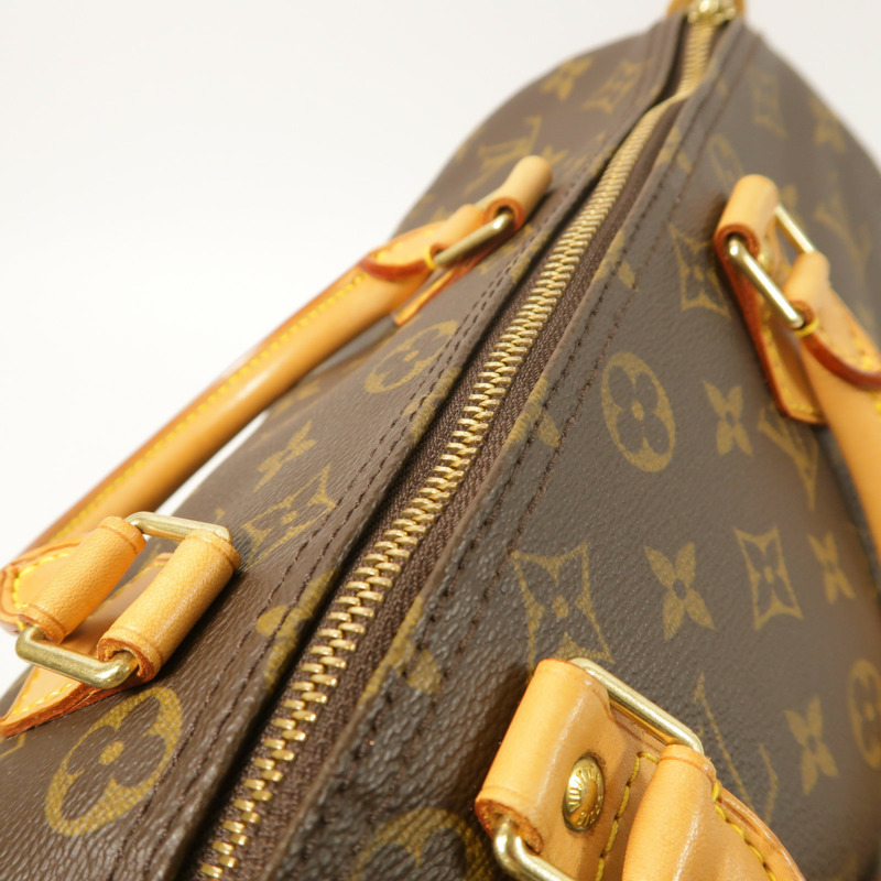 LOUIS VUITTON Monogram Speedy 30金扣手挽袋-14