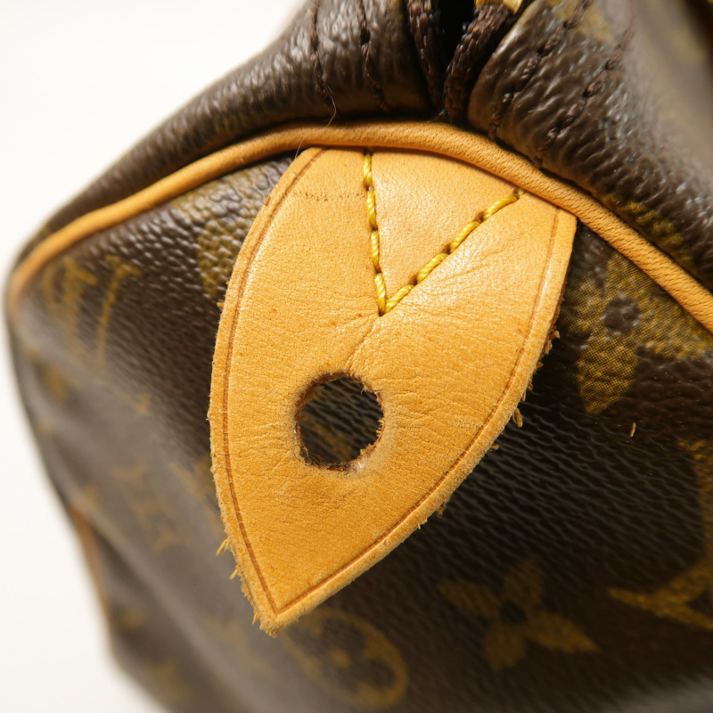 LOUIS VUITTON Monogram Speedy 30金扣手挽袋-17