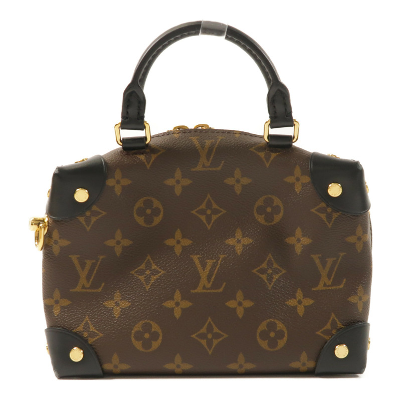 LOUIS VUITTON Monogram Petite Malle Souple金扣手挽肩背兩用袋-1
