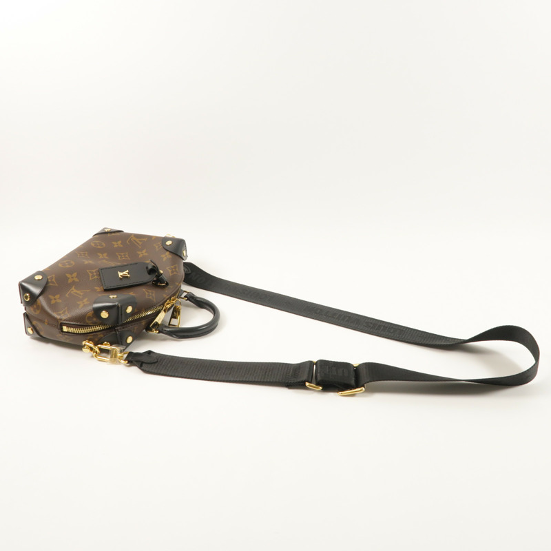 LOUIS VUITTON Monogram Petite Malle Souple金扣手挽肩背兩用袋-7
