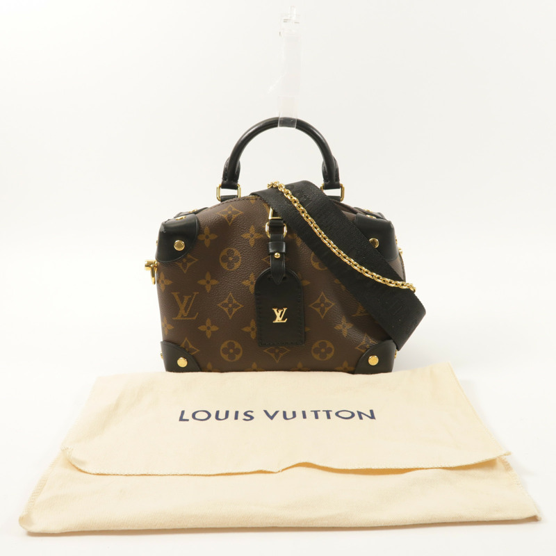 LOUIS VUITTON Monogram Petite Malle Souple金扣手挽肩背兩用袋-8