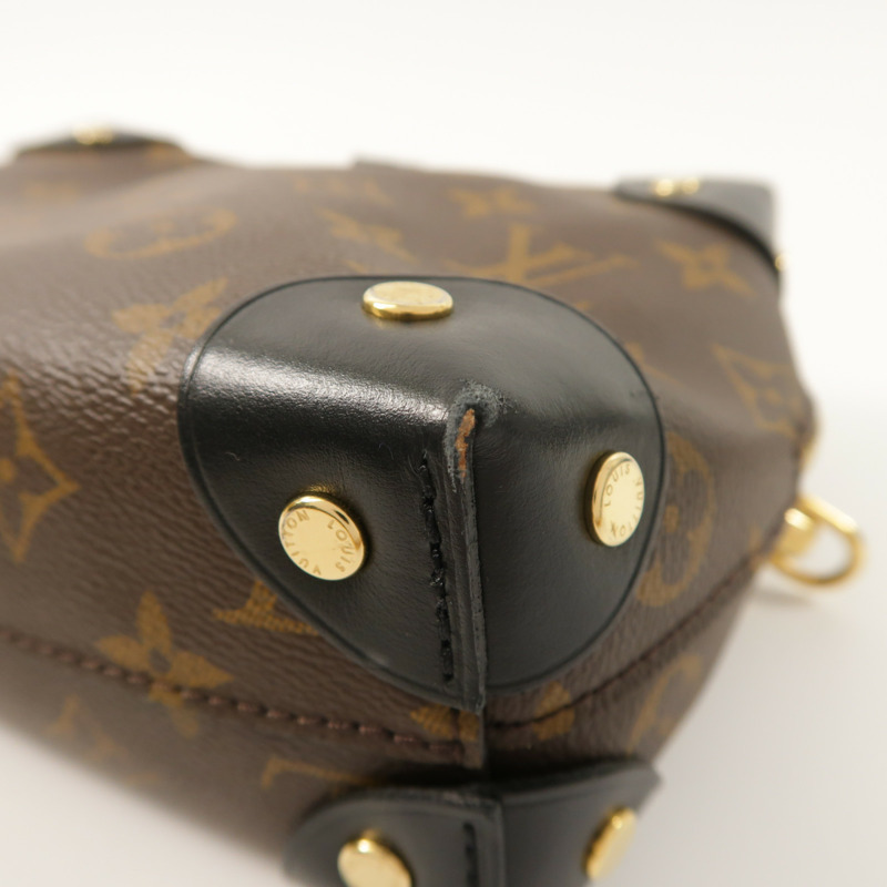 LOUIS VUITTON Monogram Petite Malle Souple金扣手挽肩背兩用袋-9