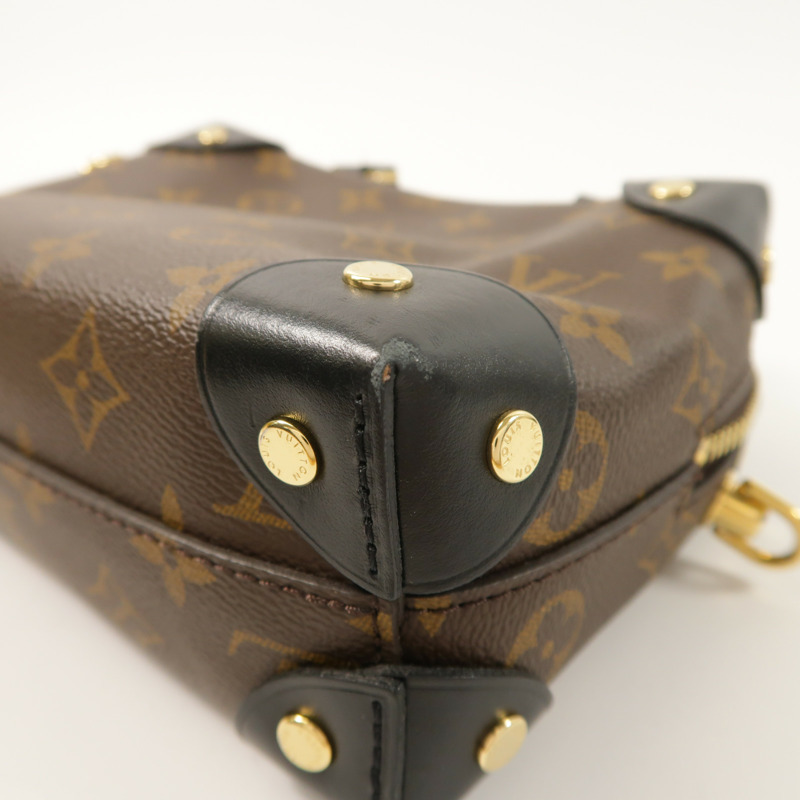LOUIS VUITTON Monogram Petite Malle Souple金扣手挽肩背兩用袋-11