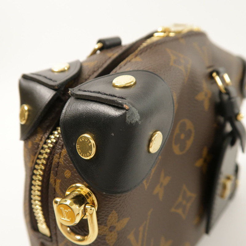 LOUIS VUITTON Monogram Petite Malle Souple金扣手挽肩背兩用袋-14