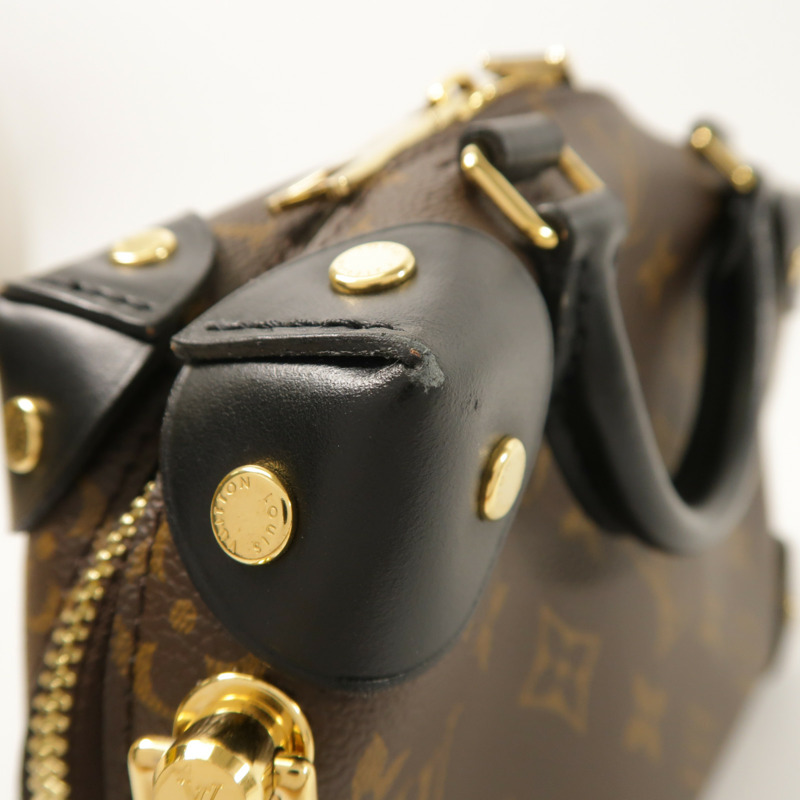 LOUIS VUITTON Monogram Petite Malle Souple金扣手挽肩背兩用袋-16