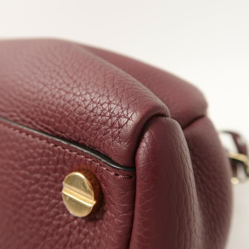 Valentino 牛皮皮革Garavani金扣手挽肩背兩用袋-9