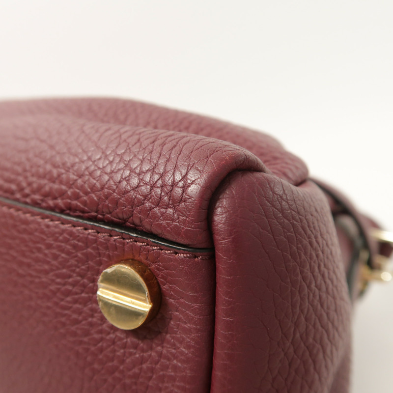 Valentino 牛皮皮革Garavani金扣手挽肩背兩用袋-11