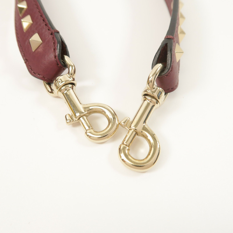 Valentino 牛皮皮革Garavani金扣手挽肩背兩用袋-13