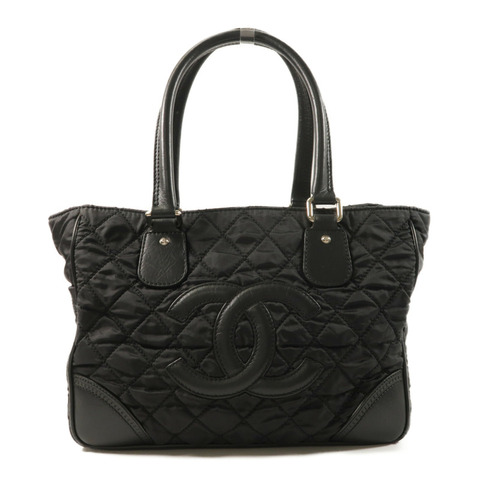 CHANEL 尼龍Shoulder Bag銀扣肩背袋