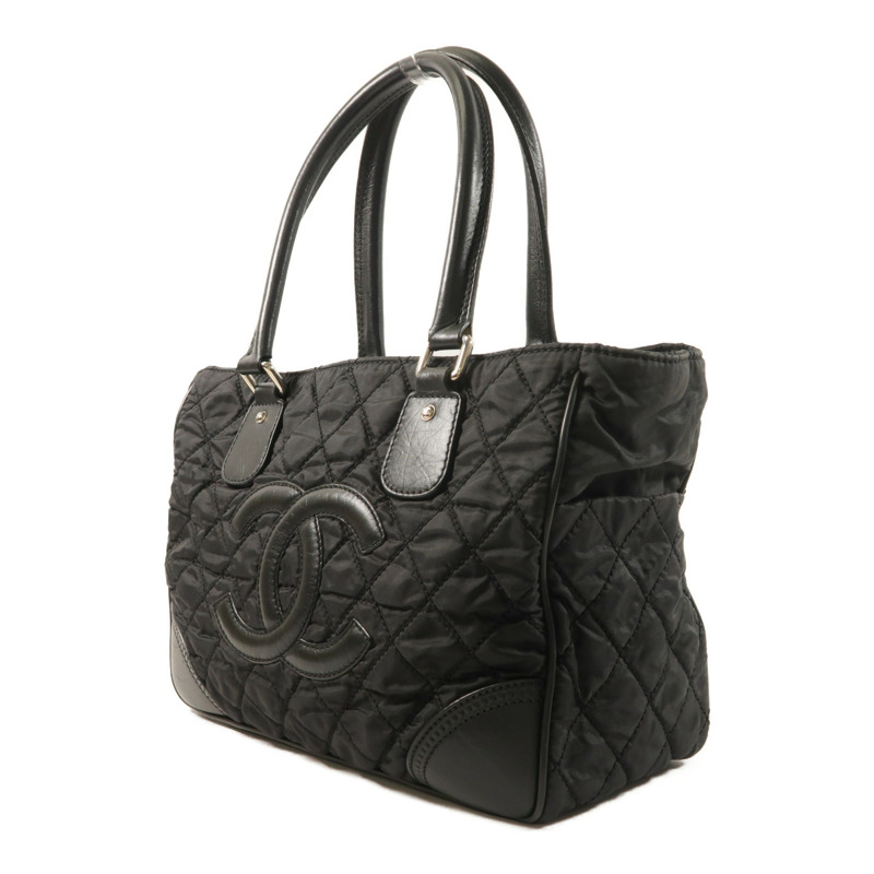 CHANEL 尼龍Shoulder Bag銀扣肩背袋-2