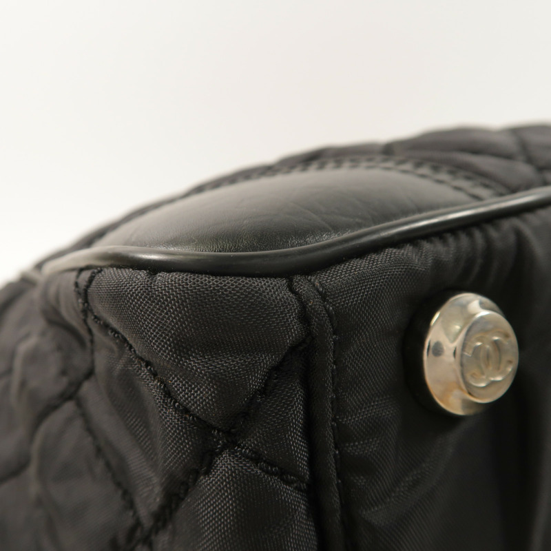 CHANEL 尼龍Shoulder Bag銀扣肩背袋-13